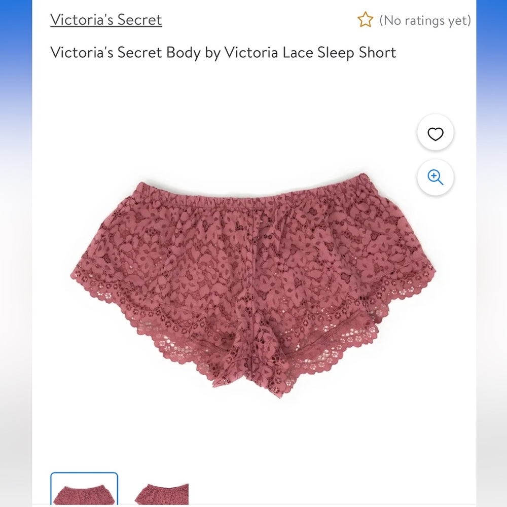 Victoria’s Secret lace sleep shorts